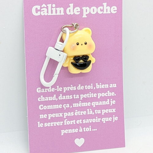 Porte clé de câlin de poche