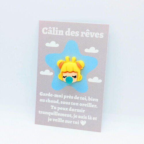 Carte doudou , réconforte les enfants comme un petit doudou de poche - petite attention, cadeau à offrir, collection