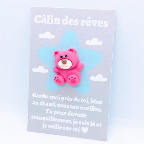 Carte doudou , réconforte les enfants comme un petit doudou de poche - petite attention, cadeau à offrir, collection
