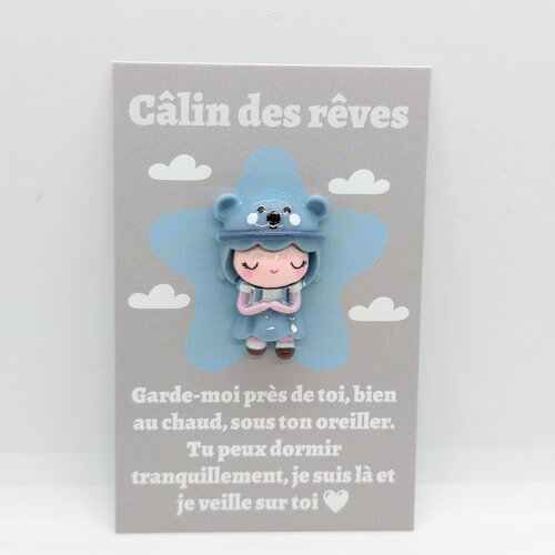 Carte doudou , réconforte les enfants comme un petit doudou de poche - petite attention, cadeau à offrir, collection