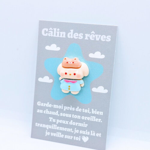 Carte doudou , réconforte les enfants comme un petit doudou de poche - petite attention, cadeau à offrir, collection