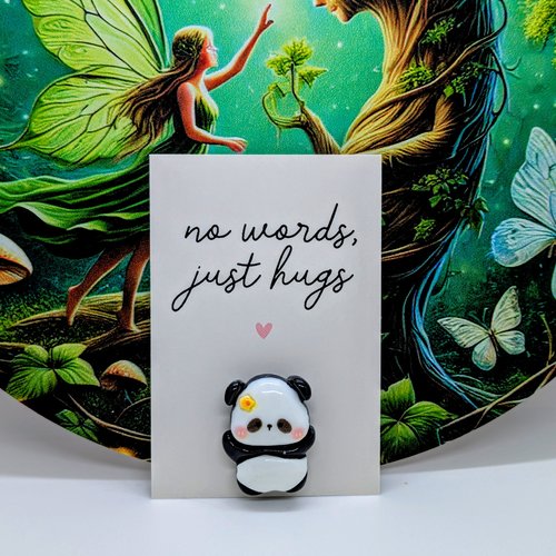 Carte d'affirmation positive panda