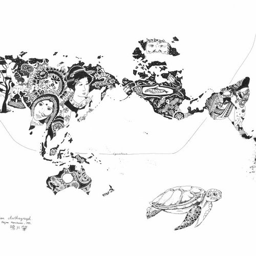 Carte du monde authagraph