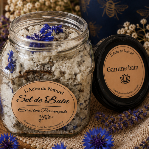Sel de bain lavande & bleuet