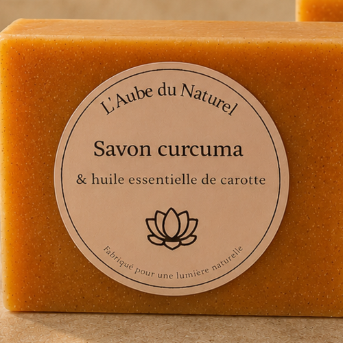 Savon curcuma et huile essentielle de carotte