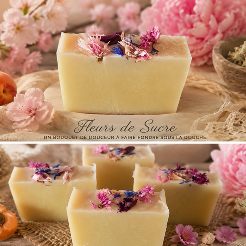 Savon surgras fleurs de sucre