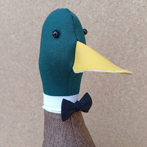 Arrêt de porte/serre-livres le cool canard colvert, remplissage facile soi-même