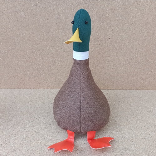 Arrêt de porte/serre-livres le cool canard. canard colvert, remplissage facile soi-même