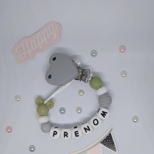 Attache tétine personnalisé
