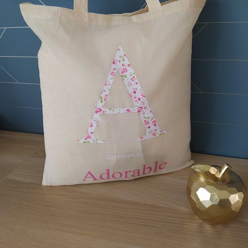 Tote bag a comme adorable