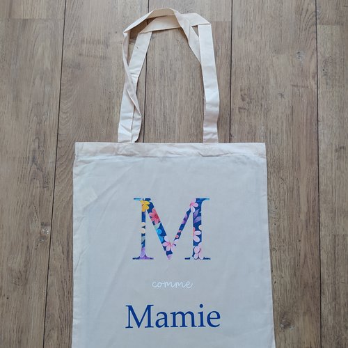 Tote bag m comme mamie