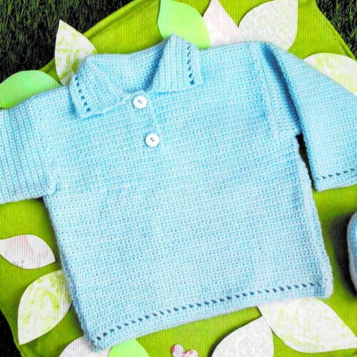 Modèles pull brassière, chaussons bébé, tailles naissance, 3 mois et 6 mois, explications en français, pdf crochet vintage français !