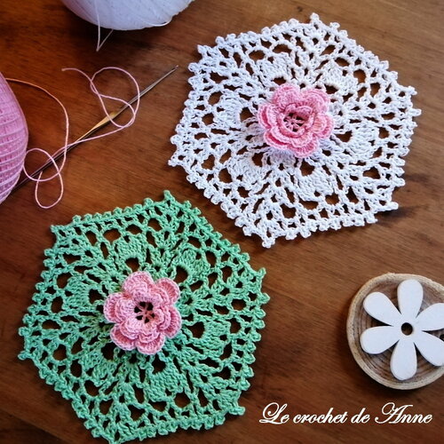 Tuto crochet - motif fleur dentelle irlandaise, photos à chaque rang et schéma, déco maison bohème, tuto en francais !