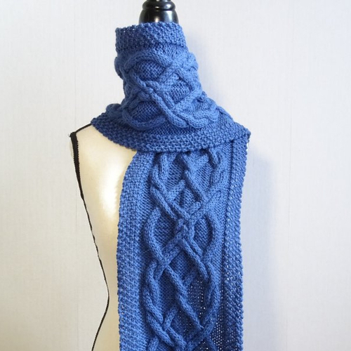 Patron tricot écharpe loïza
