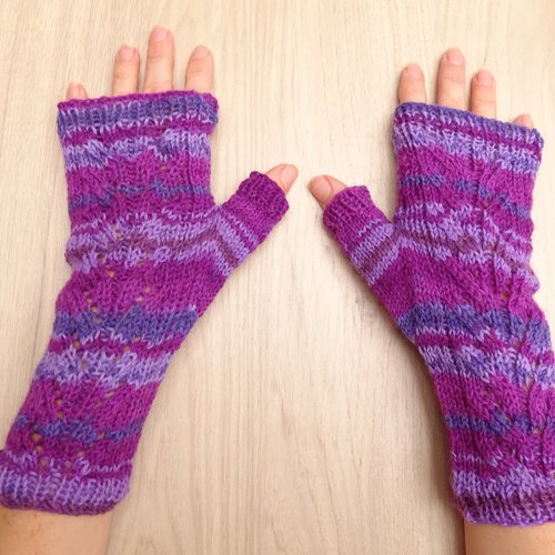 Mitaines multicolores en laine
