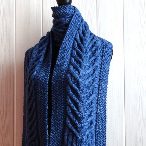 Patron tricot écharpe victoire