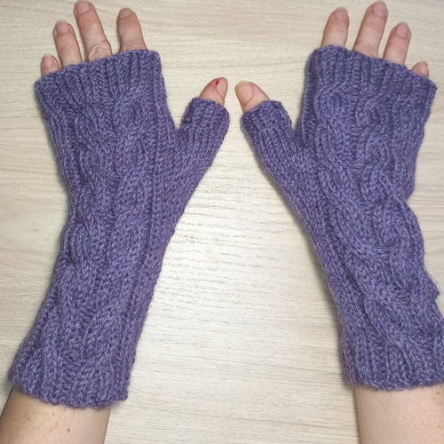 Patron tricot mitaines cassandra