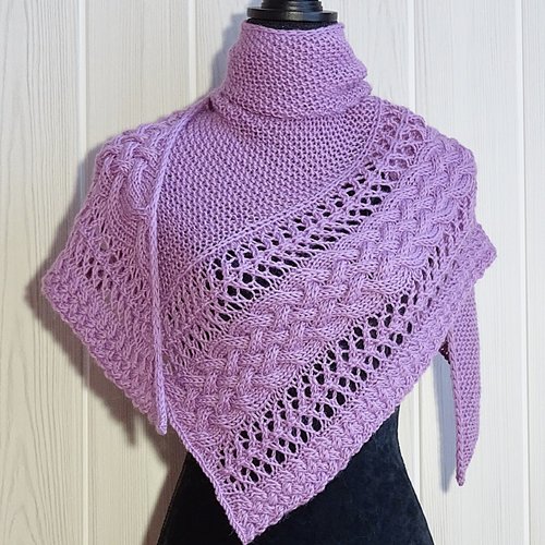 Patron tricot châle georgia