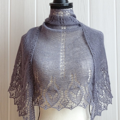 Patron tricot châle cordélia