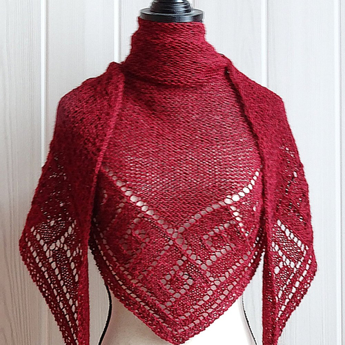 Patron tricot châle franziska