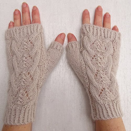 Patron tricot mitaines svetlana