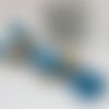 Bleu islande - 856 / équivalence coloris dmc 597