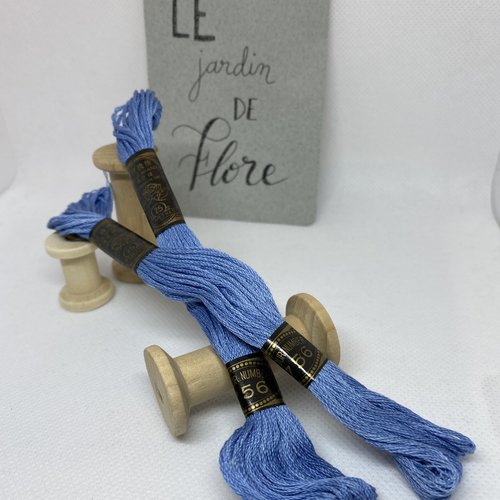 Bleu indigo pâle - 756 / équivalence coloris dmc 334