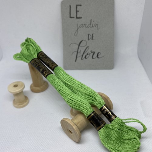 Vert tilleul - 317 / équivalence coloris dmc 704