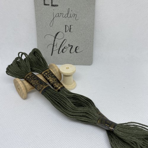 Vert figuier - 155 / équivalence coloris dmc 3362
