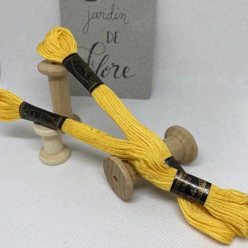 Jaune moyen - 104 / équivalence coloris dmc 743