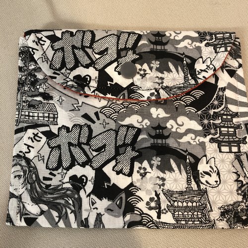 Pochette porte monnaie manga