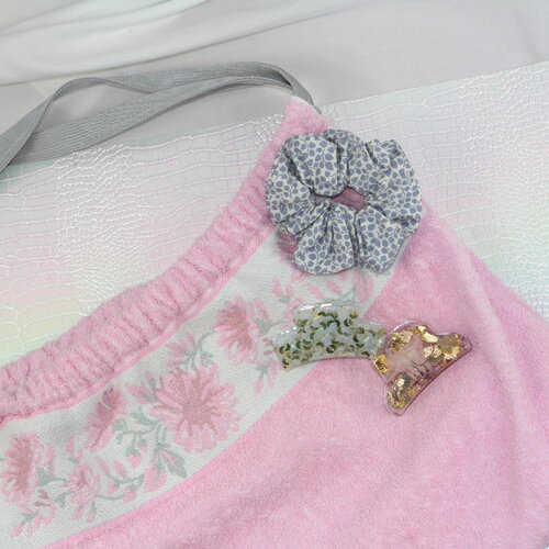 Sac cabas éponge upcyclé - "pink blossom vintage"