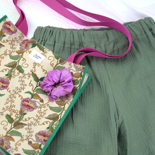 Sac cabas "glitter &amp; flowers"
