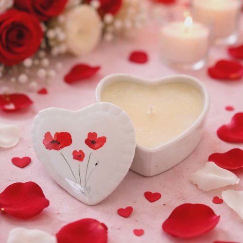 Bougie flamme d'amour