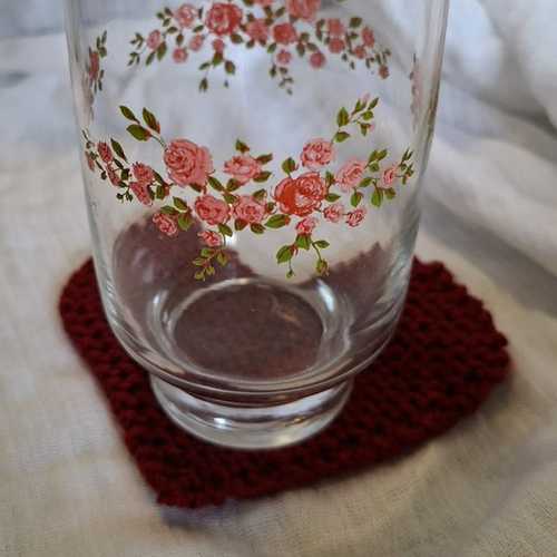 Dessous de verrre en coeur x4, x6