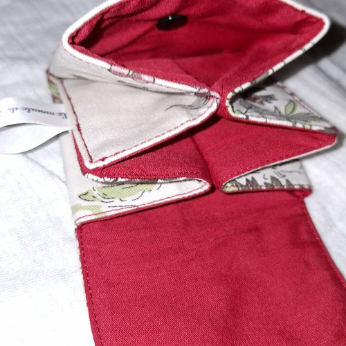 Porte monnaie 3 poches -cigogne