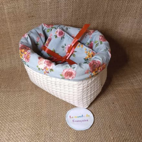 Panière en tissu + 5 lingettes