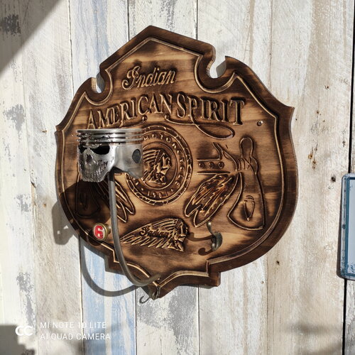 Fan art american spirit porte casque moto