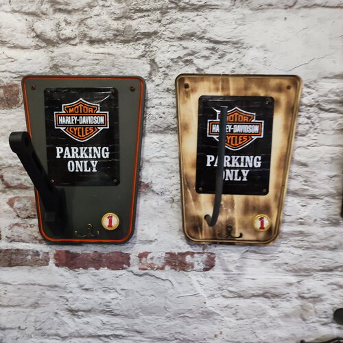 Harley davidson plaque officielle avec ou sans porte casque moto