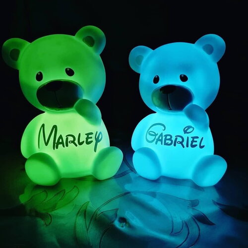 Veilleuse ourson personnalisée