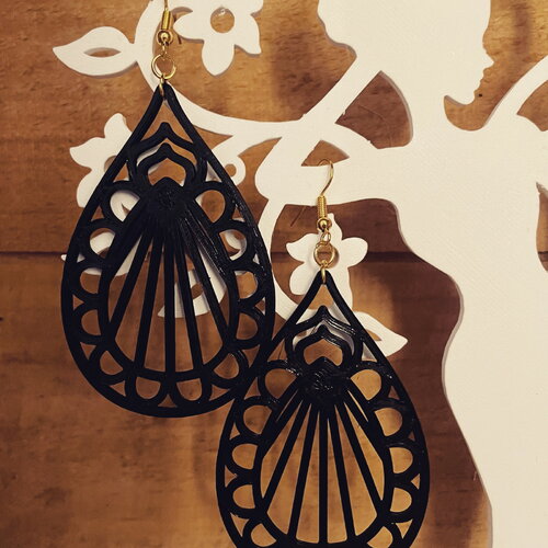 Boucles d'oreilles fichier stl pour imprimante 3d