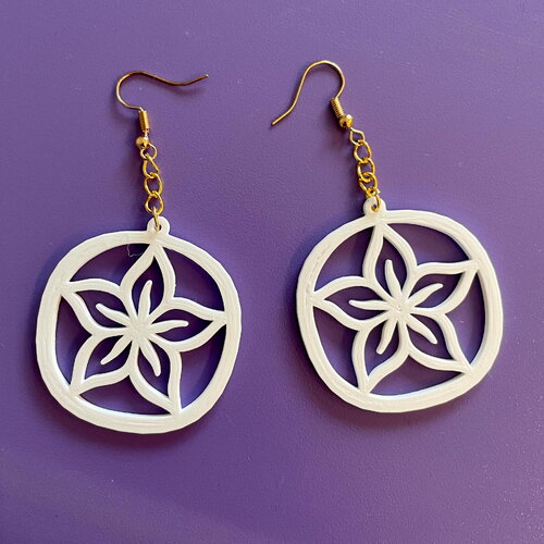 Boucles d'oreilles fichier stl pour imprimante 3d