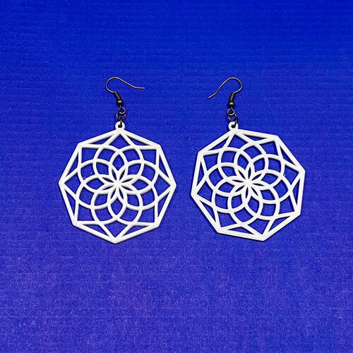 Boucles d'oreilles fichier stl pour imprimante 3d