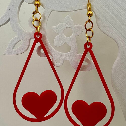 Boucles d'oreilles fichier stl pour imprimante 3d