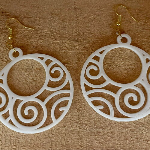 Boucles d'oreilles fichier stl pour imprimante 3d