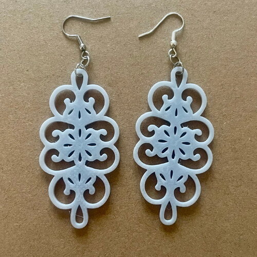 Boucles d'oreilles fichier stl pour imprimante 3d