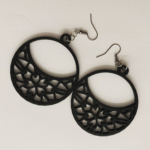 Boucles d'oreilles fichier stl pour imprimante 3d