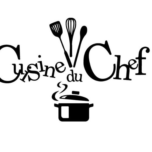 Cuisine du chef motif prédécoupé en flex ou en vinyle