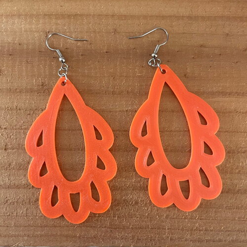 Boucles d'oreilles fichier stl pour imprimante 3d