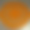 Napperon rond, couleur orange vif, diamètre 32 cm, fait main au crochet